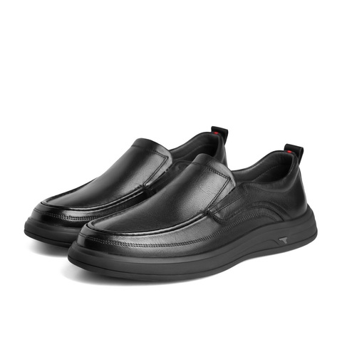 百丽减龄大头休闲皮鞋男2025秋新牛皮革真皮商务鞋A1010CM5