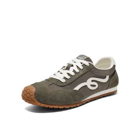 百丽复古潮搭运动阿甘鞋男鞋2025新款秋季休闲百搭德训鞋A2158CM5