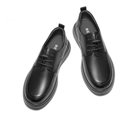 百丽舒适厚底商务鞋男2025新款秋商场同款羊皮革休闲皮鞋8XG01CM5