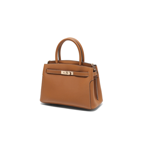 百丽包包女鎏金岁月商场同款质感铂金包单肩斜挎手提包X7257AX5