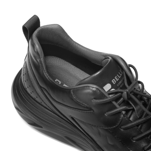 百丽厚底增高健步鞋男2025新秋商场同款牛皮革休闲运动鞋8XC01CM5