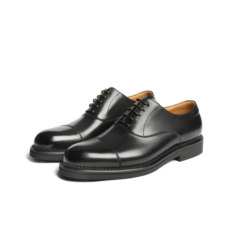 百丽三接头牛津鞋男2025新款秋牛皮革英伦风商务正装皮鞋A2126CM5