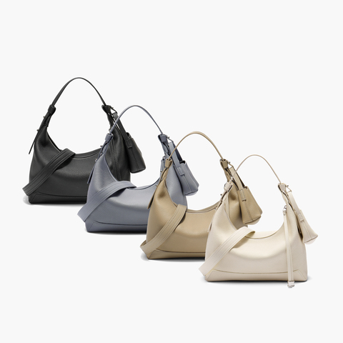 百丽包包女2025商场同款牛皮质感通勤单肩斜挎手提腋下包9275BDX5