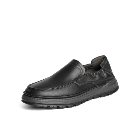 百丽一脚蹬商务鞋男2025新款秋季商场同款牛皮革休闲皮鞋D3GC4CM5