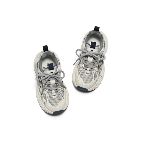 百丽复古撞色老爹鞋女童2025秋新商场同款舒适运动休闲鞋V3102C85