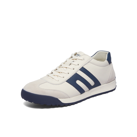 百丽撞色休闲高帮板鞋男2025新冬商场同款阿甘德训鞋加绒8WY01DD5