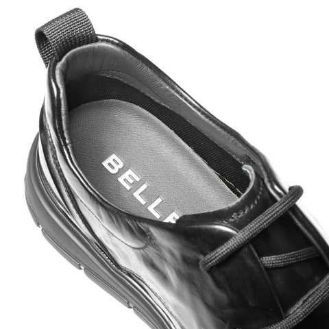 百丽质感商务皮鞋男2025新款冬季复古抓纹牛皮休闲鞋A2192DM5