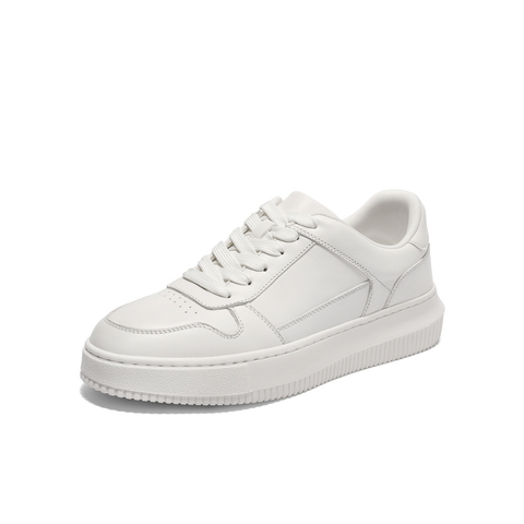 百丽时尚百搭小白鞋男2025新款秋季厚底增高简约休闲板鞋A2029CM5