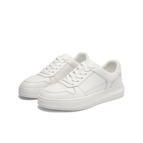 百丽时尚百搭小白鞋男2025新款秋季厚底增高简约休闲板鞋A2029CM5