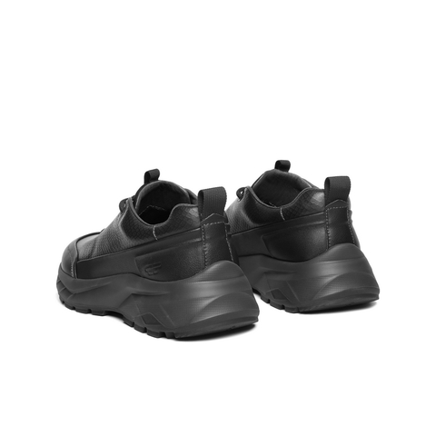 百丽厚底增高健步鞋男2025新款秋季格纹压花休闲运动鞋A2125CM5