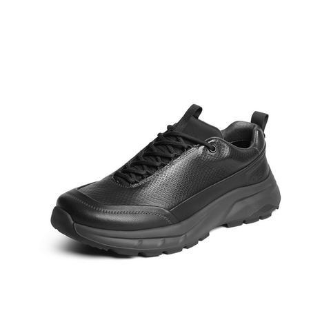 百丽厚底增高健步鞋男2025新款秋季格纹压花休闲运动鞋A2125CM5