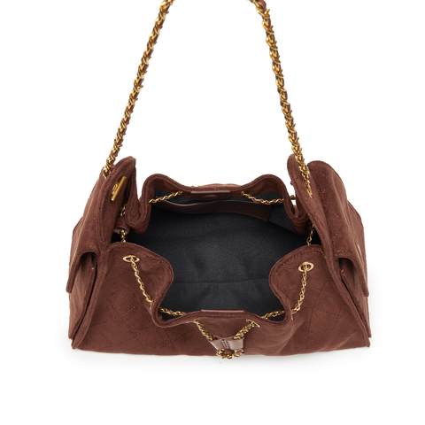 百丽包女2025新款时尚休闲小香风单肩斜挎腋下包托特包X7210DX5