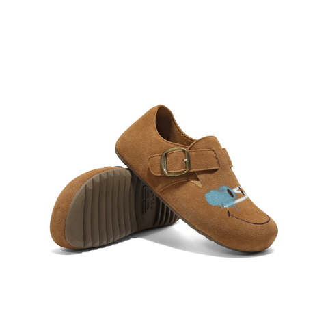 百丽SMILEY联名涂鸦勃肯鞋女2025秋新内增高全包单鞋B2865CM5