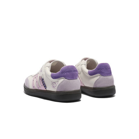 百丽撞色德训鞋女童2025秋新商场同款薄底魔术贴板鞋13590C85