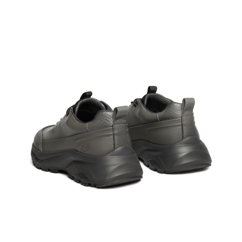 百丽厚底增高健步鞋男2025新款秋季格纹压花休闲运动鞋A2125CM5