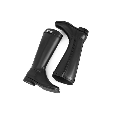 百丽质感骑士靴女2025冬新商场同款真皮百搭高筒靴3QFB8DG5