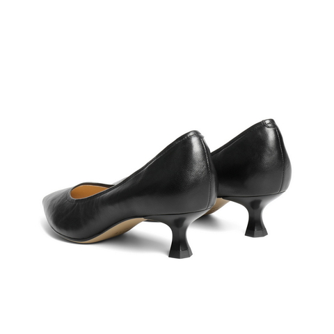 百丽简约优雅单鞋女2025秋新商场同款真皮细跟通勤单鞋BFH01CQ5