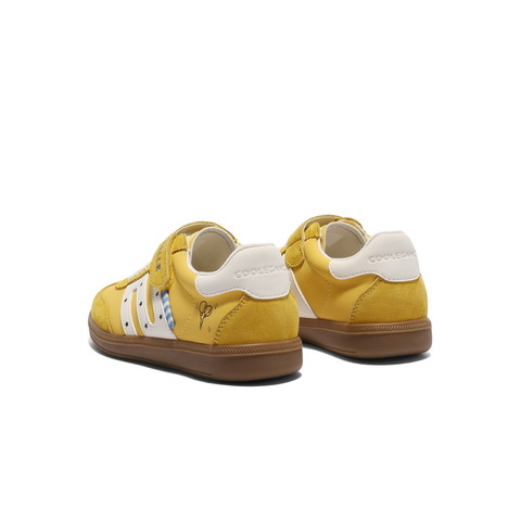 百丽撞色德训鞋女童2025秋新商场同款薄底魔术贴板鞋13590C85