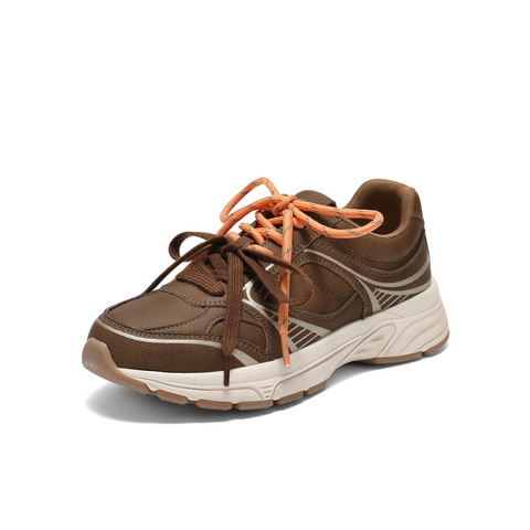 百丽复古百搭老爹鞋女2025秋新商场同款厚底增高休闲鞋E4M1DCM5