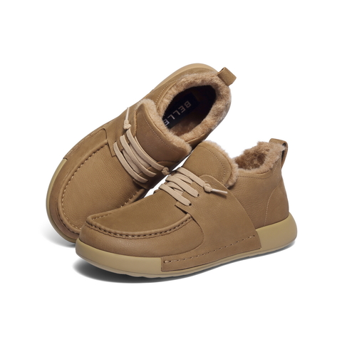 百丽高帮休闲工装鞋男2025新款冬季商场同款牛皮潮搭低靴8WJ01DD5