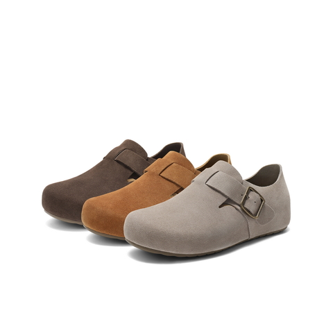 百丽全麦吐司鞋男2025新款秋季全包勃肯鞋厚底户外休闲鞋A2195CM5