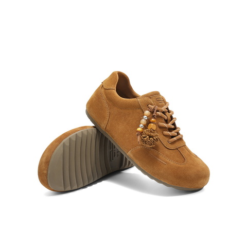 百丽质感勃肯鞋女2025秋时尚串珠内增高舒适休闲鞋B2874CM5