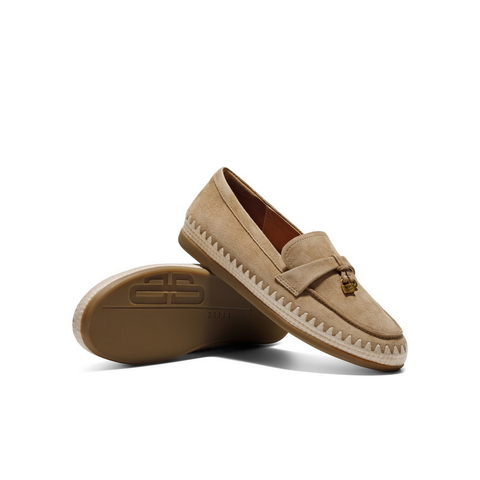 百丽复古乐福鞋女2025秋新商场同款真皮轻便薄底休闲单鞋E7S1DCA5