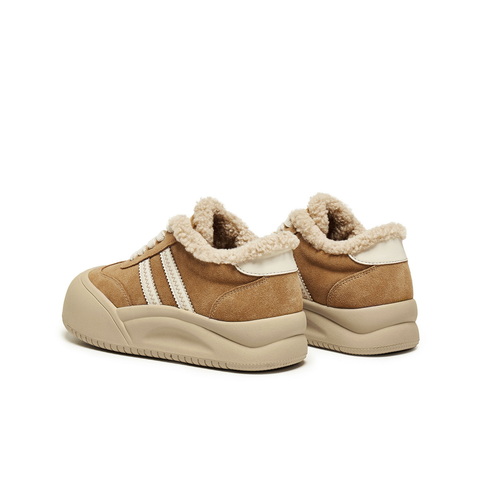 百丽撞色厚底休闲鞋女2025冬新商场同款保暖休闲板鞋E6X1DDM5