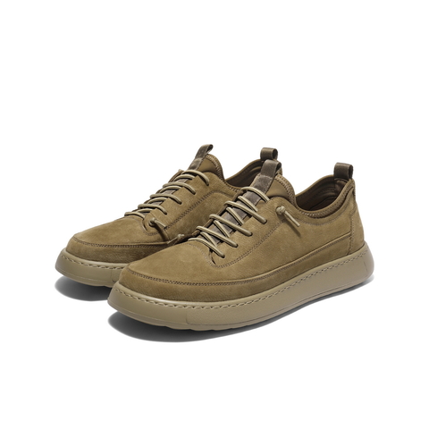 百丽时尚潮搭工装鞋男鞋2025新款秋季免系带厚底休闲板鞋A2042CM5