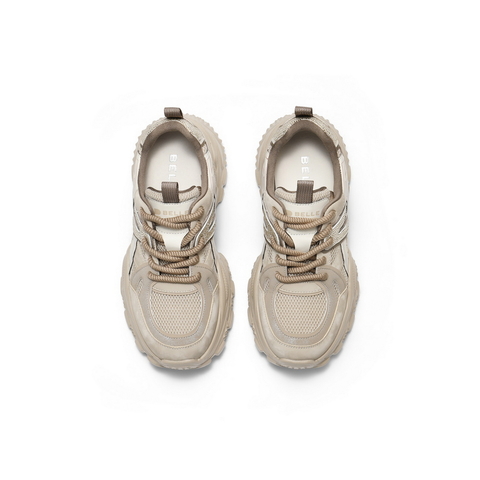 百丽厚底增高老爹鞋女2025秋新商场同款撞色运动休闲鞋E7F1DCM5