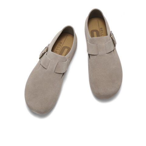 百丽全麦吐司鞋男2025新款秋季全包勃肯鞋厚底户外休闲鞋A2195CM5