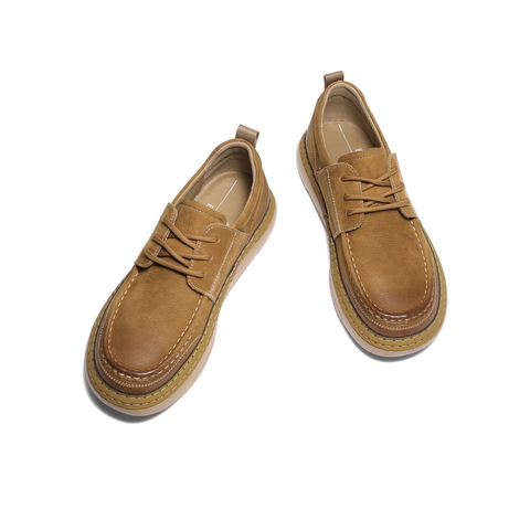 百丽户外潮搭工装鞋男鞋2025秋季新款牛皮革板鞋休闲皮鞋A1864CM5