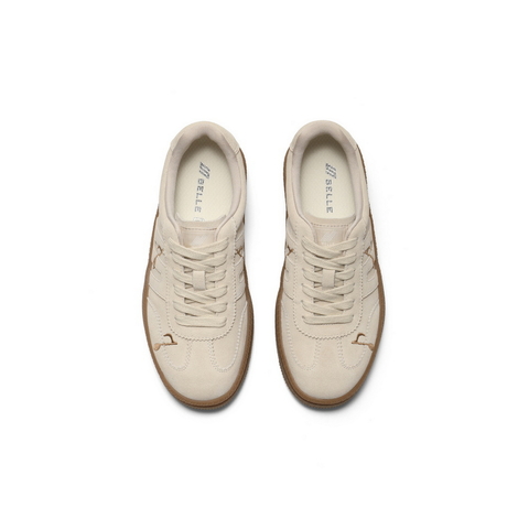 百丽音符刺绣德训鞋女2025秋新商场同款厚底增高休闲板鞋E7T1DCM5