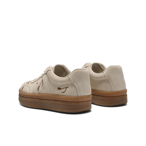 百丽音符刺绣德训鞋女2025秋新商场同款厚底增高休闲板鞋E7T1DCM5