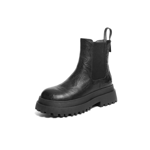 百丽百搭切尔西靴女2025冬新商场同款厚底增高休闲短靴E7R1DDD5