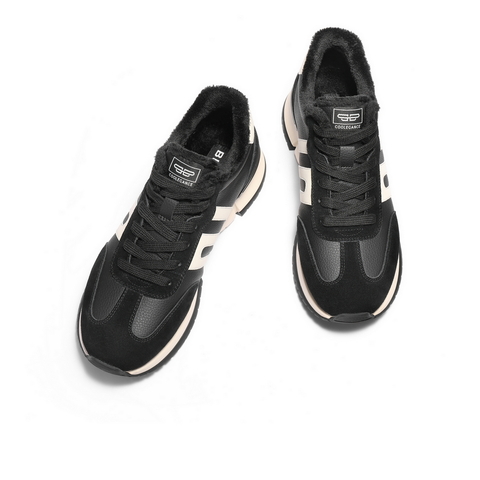 百丽高帮休闲运动鞋男2025新款冬商场同款复古阿甘德训鞋8WW01DD5