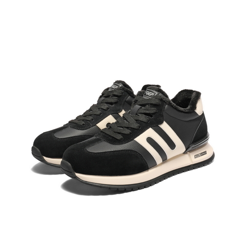 百丽高帮休闲运动鞋男2025新款冬商场同款复古阿甘德训鞋8WW01DD5