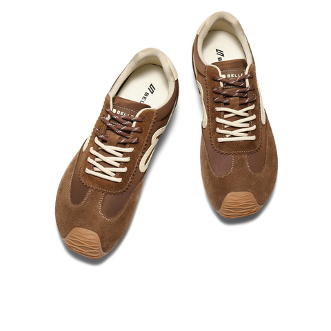 百丽复古潮搭休闲运动鞋男2025新款秋户外慢跑阿甘德训鞋A2249CM5