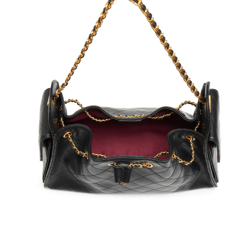 百丽包女2025新款时尚休闲小香风单肩斜挎腋下包托特包X7210DX5