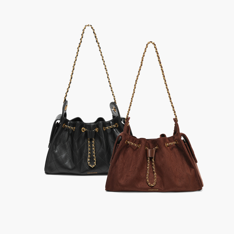 百丽包女2025新款时尚休闲小香风单肩斜挎腋下包托特包X7210DX5