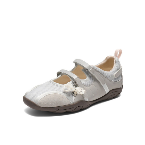 百丽时尚芭蕾风玛丽珍鞋女2025秋新商场同款魔术贴休闲鞋E7A1DCQ5