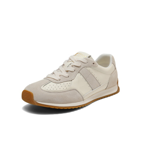 百丽撞色舒适阿甘鞋女2025秋新商场同款薄底复古休闲鞋E4N1DCM5