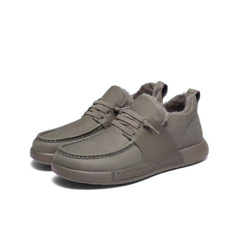 百丽高帮休闲工装鞋男2025新款冬季商场同款牛皮潮搭低靴8WJ01DD5