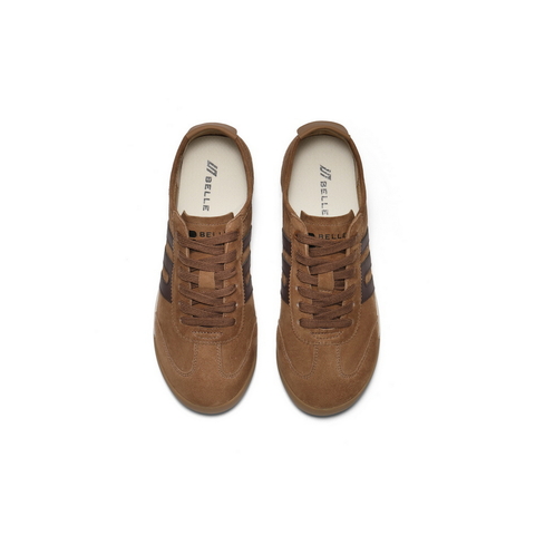 百丽复古跑道德训鞋女2025秋新商场同款舒适薄底休闲鞋E7U1DCM5