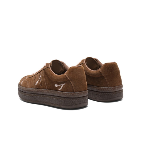 百丽音符刺绣德训鞋女2025秋新商场同款厚底增高休闲板鞋E7T1DCM5