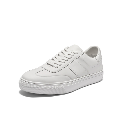 百丽时尚百搭小白鞋男2025新款秋季简约德训厚底休闲板鞋A2028CM5