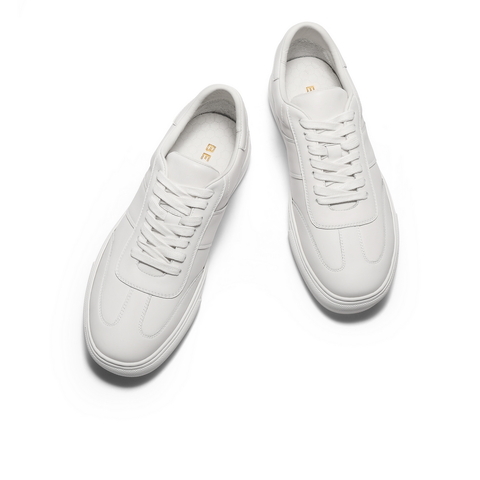 百丽时尚百搭小白鞋男2025新款秋季简约德训厚底休闲板鞋A2028CM5