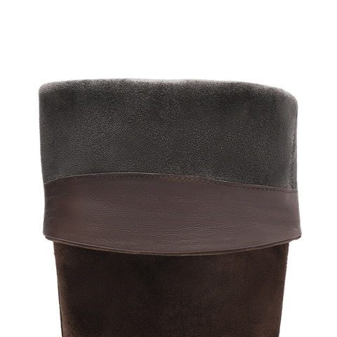 百丽质感骑士靴女2025冬新商场同款真皮百搭高筒靴3QFB8DG5