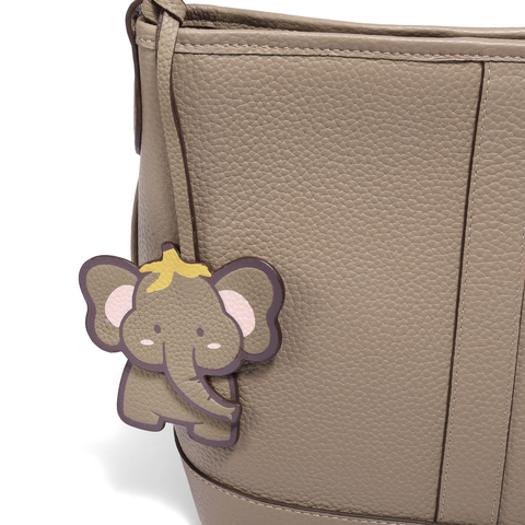 百丽包包女2025秋商场同款牛皮质感通勤单肩斜挎水桶包JY152DX5