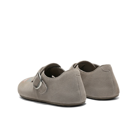 百丽SMILEY联名涂鸦勃肯鞋女2025秋新内增高全包单鞋B2865CM5